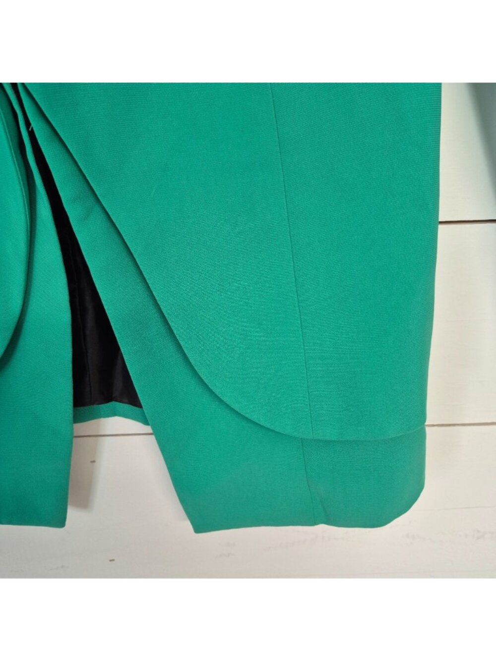 Kenneth Cole Womens XS Green Open Front Blazer - Picture 4 of 7